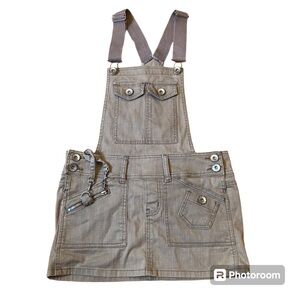 BeBop Skirt Overalls Size 5 Tan overall skirt